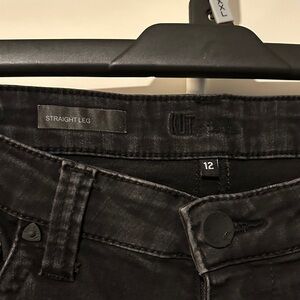 Kut from the Kloth Black Straight Leg Jeans